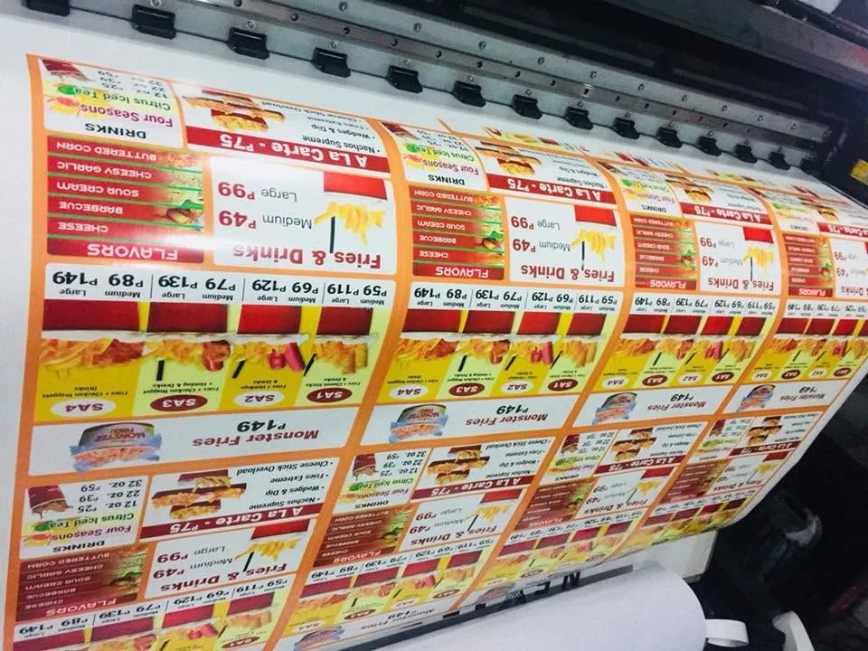 Labels, fresh off MCAV's printer