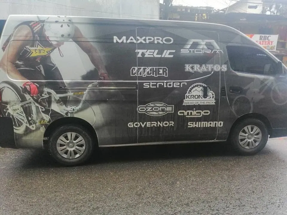 Vehicle wrap, printed and installed by MCAV