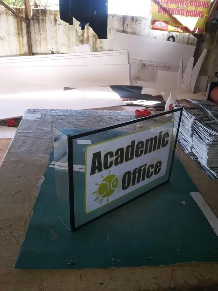 Sign, fresh off MCAV's printer