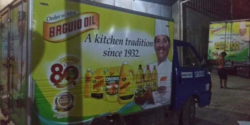 Baguio Oil vehicle wrap, printed and installed by MCAV