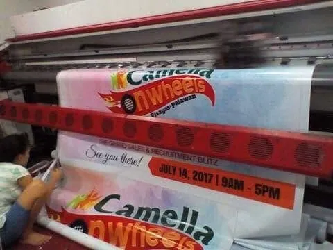Camella tarpaulin, fresh off MCAV's printer