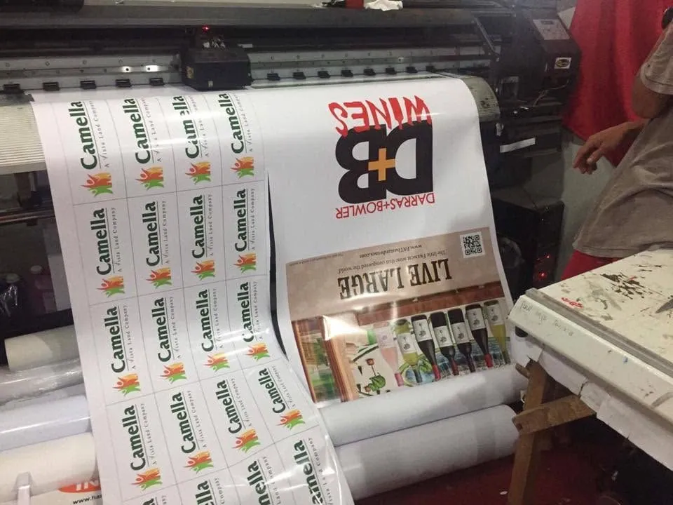 Camella vinyl graphics, fresh off MCAV's printer