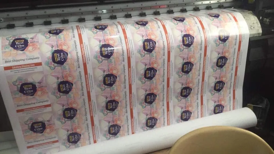 Cokaliong Shipping Lines labels, fresh off MCAV's printer