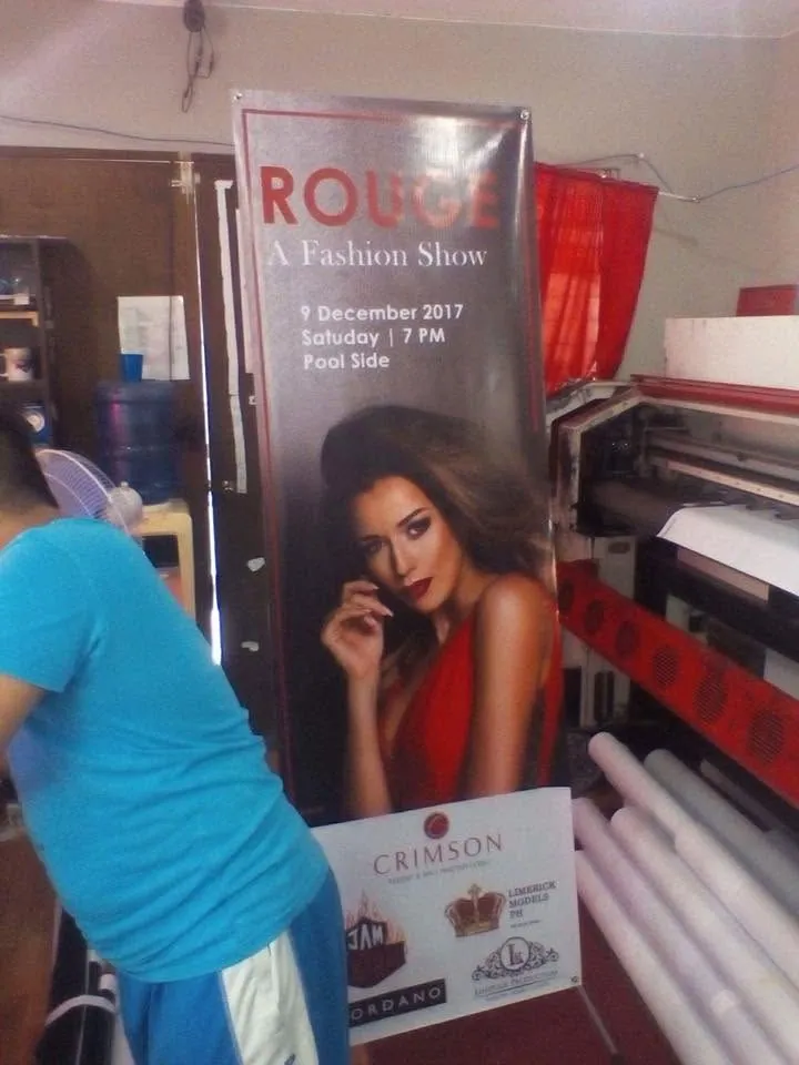 Crimson Resort & Spa Mactan X-banner, fresh off MCAV's printer