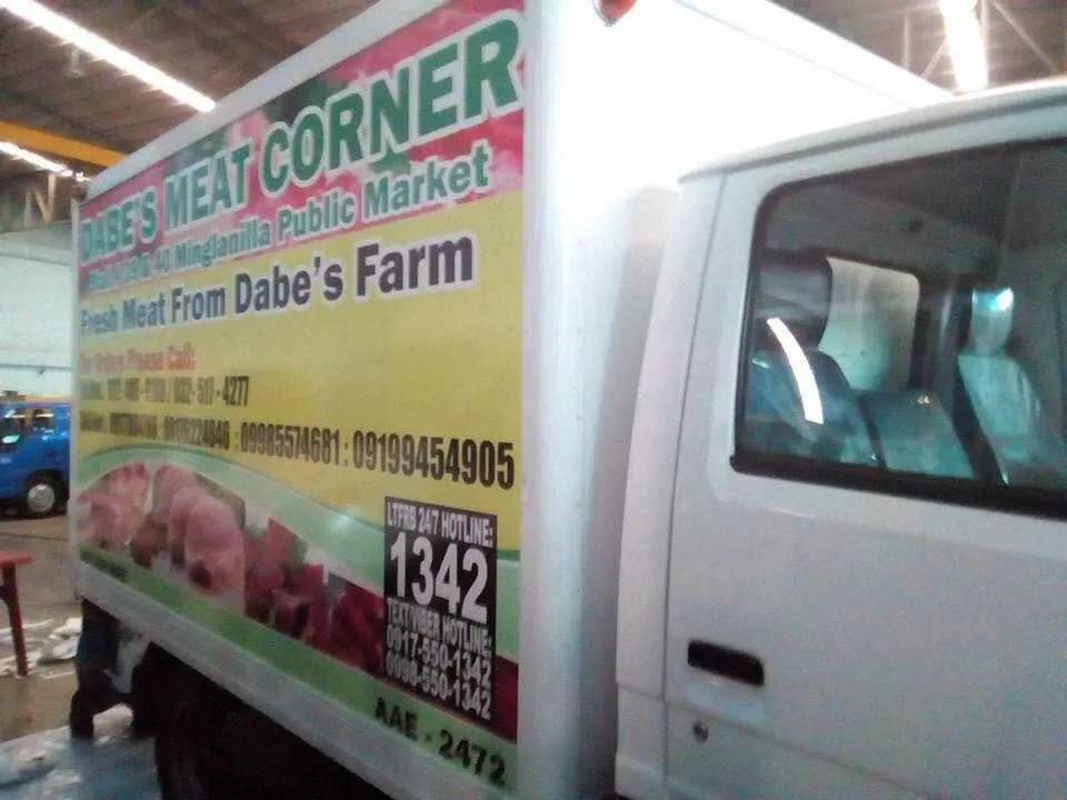 Dabe's Meat Corner vehicle wrap, printed and installed by MCAV