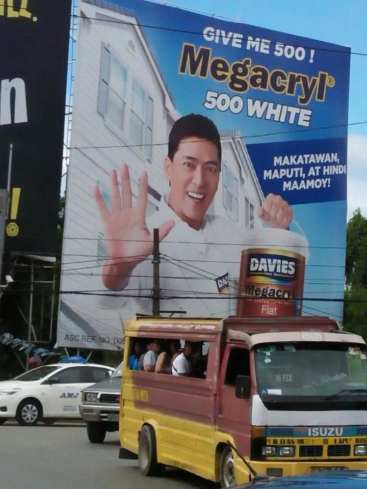 Davies Paints billboard, printed and installed by MCAV
