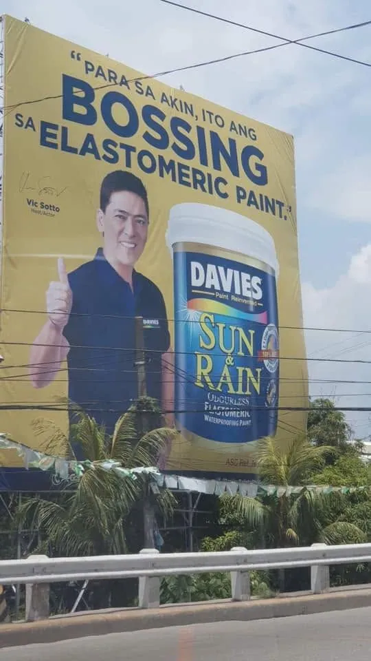 Davies Paints billboard, printed and installed by MCAV