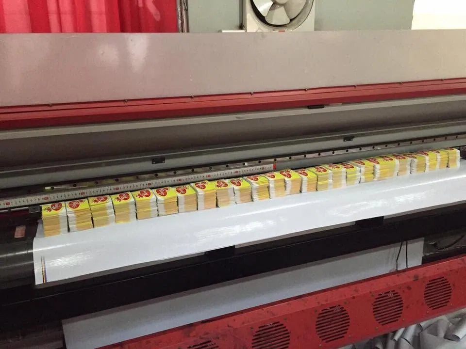 King's labels, fresh off MCAV's printer