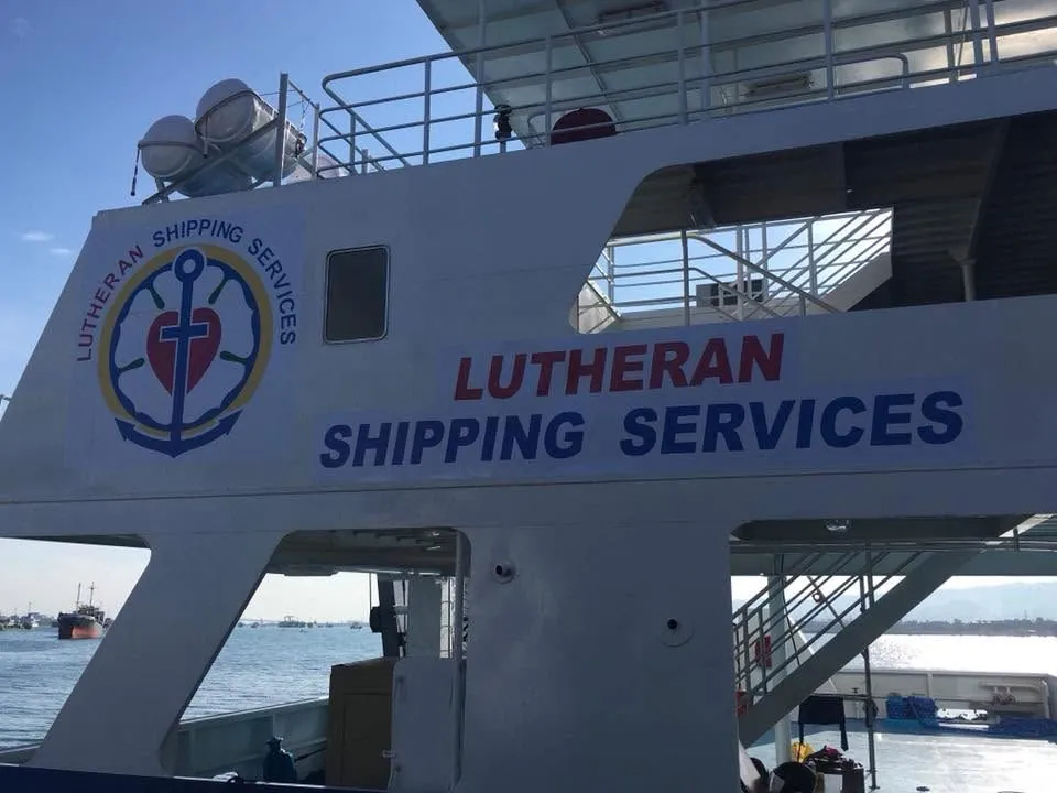 Lutheran Shipping Services vinyl graphics, printed and installed by MCAV