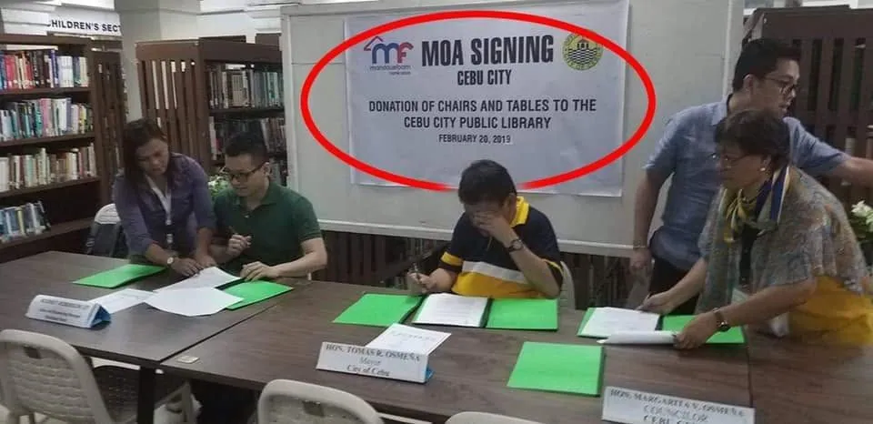 Mandaue Foam tarpaulin, printed and installed by MCAV