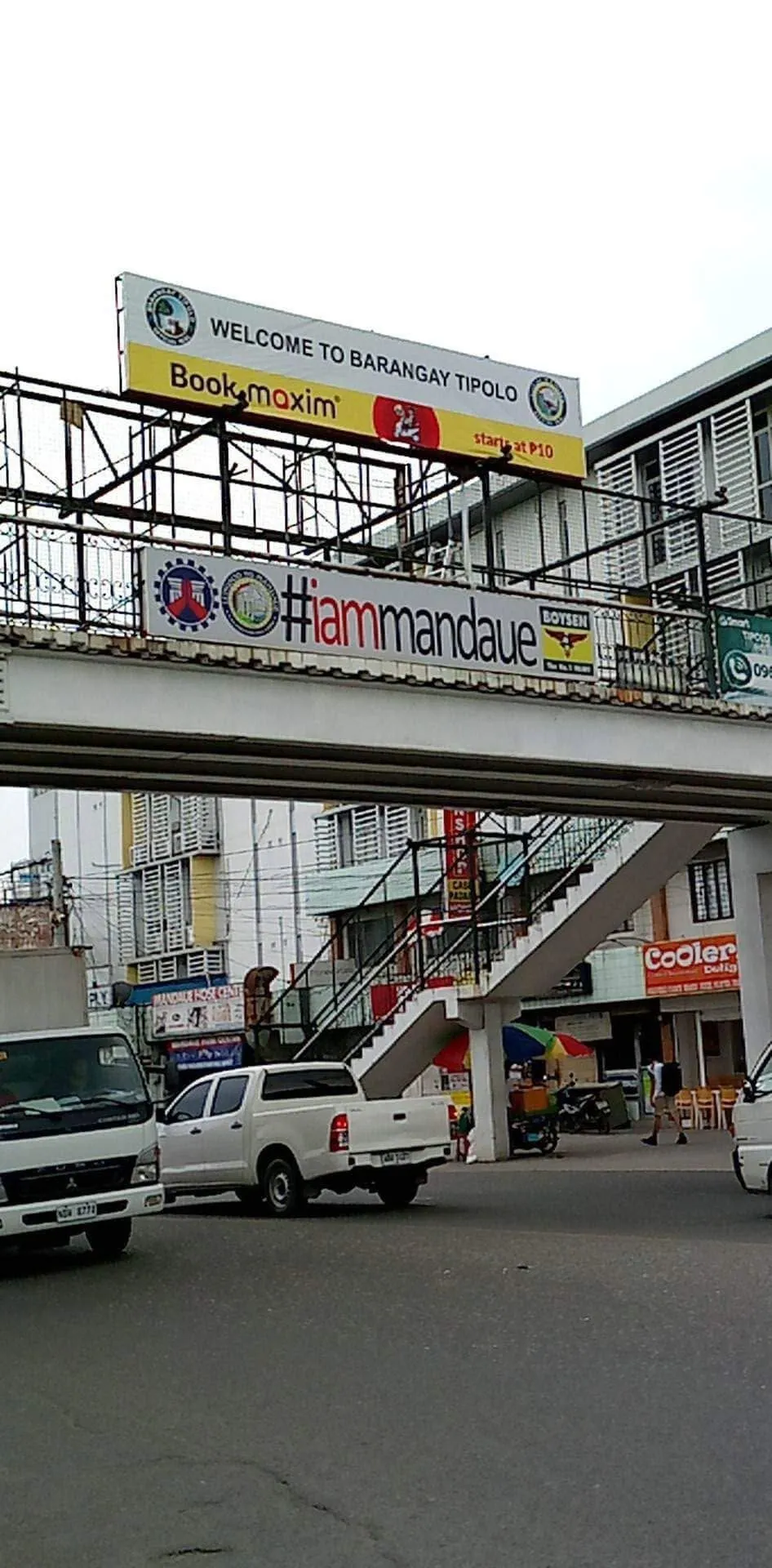 Maxim tarpaulin at Barangay Tipolo, Mandaue City, printed and installed by MCAV
