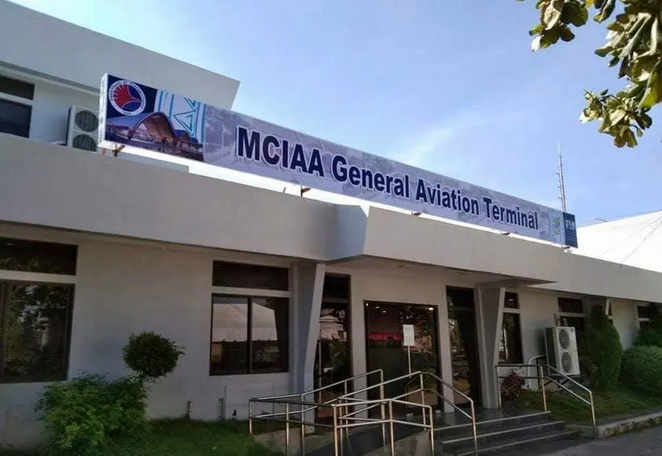 MCIAA Panaflex sign at MCIAA General Aviation Terminal, printed and installed by MCAV