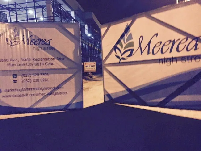 Meerea High Street tarpaulin at North Reclamation Area, Mandaue City, Cebu, printed and installed by MCAV