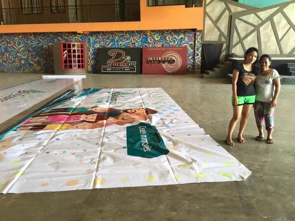 Meerea High Street tarpaulin, fresh off MCAV's printer
