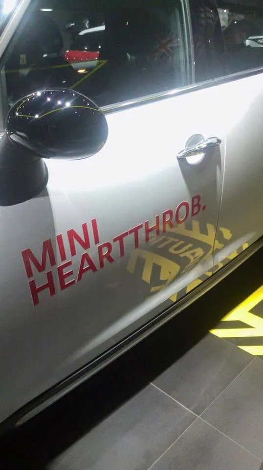 MINI vehicle wrap, printed and installed by MCAV