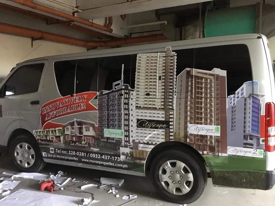 MyVan Properties & Development Inc. vehicle wrap, printed and installed by MCAV