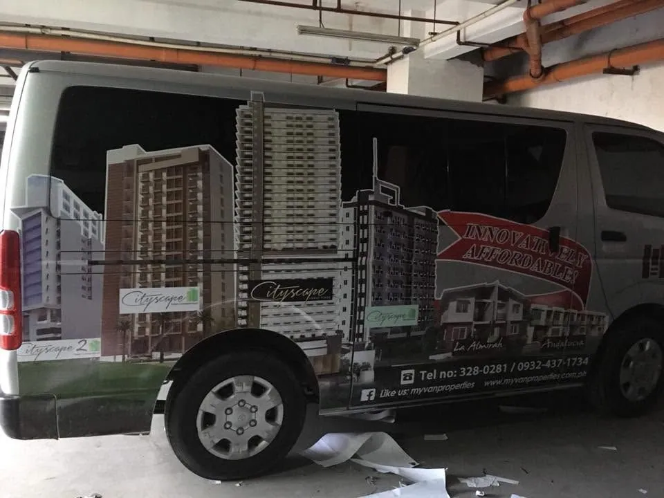 MyVan Properties & Development Inc. vehicle wrap, printed and installed by MCAV