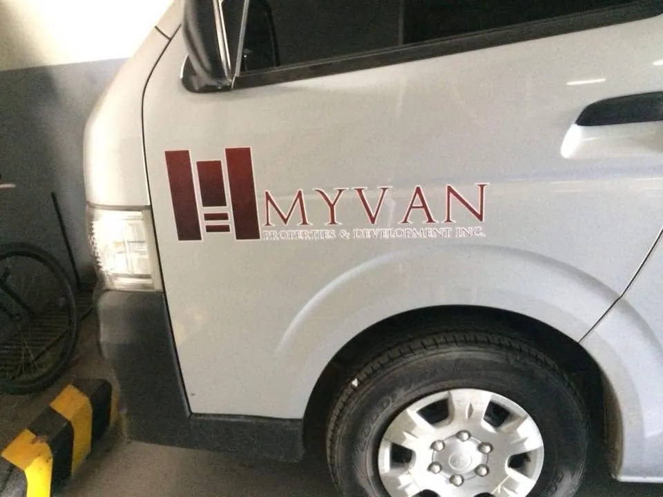 MyVan Properties & Development Inc. vinyl graphics, printed and installed by MCAV