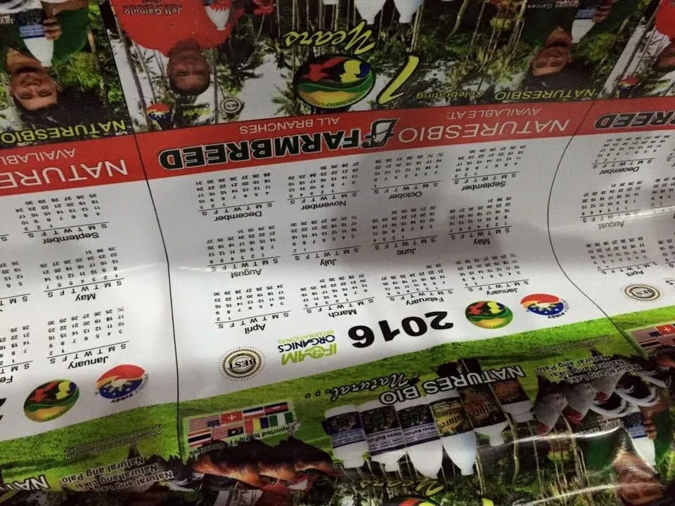 Naturesbio posters, fresh off MCAV's printer