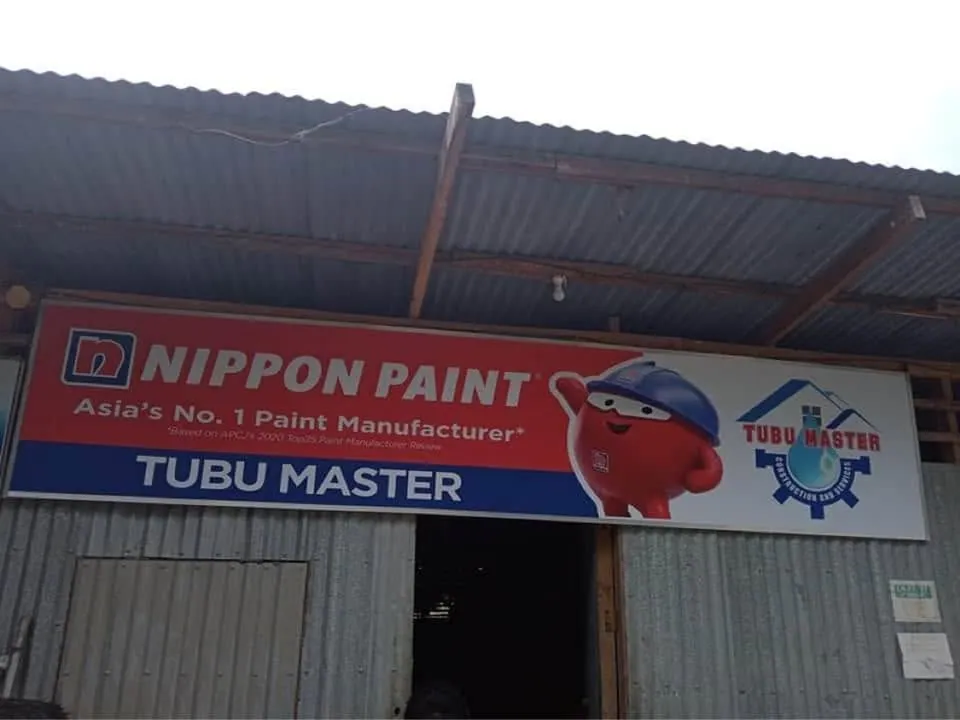 Nippon Paint Panaflex sign, printed and installed by MCAV