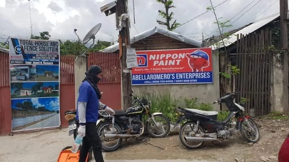 Nippon Paint Panaflex sign, printed and installed by MCAV