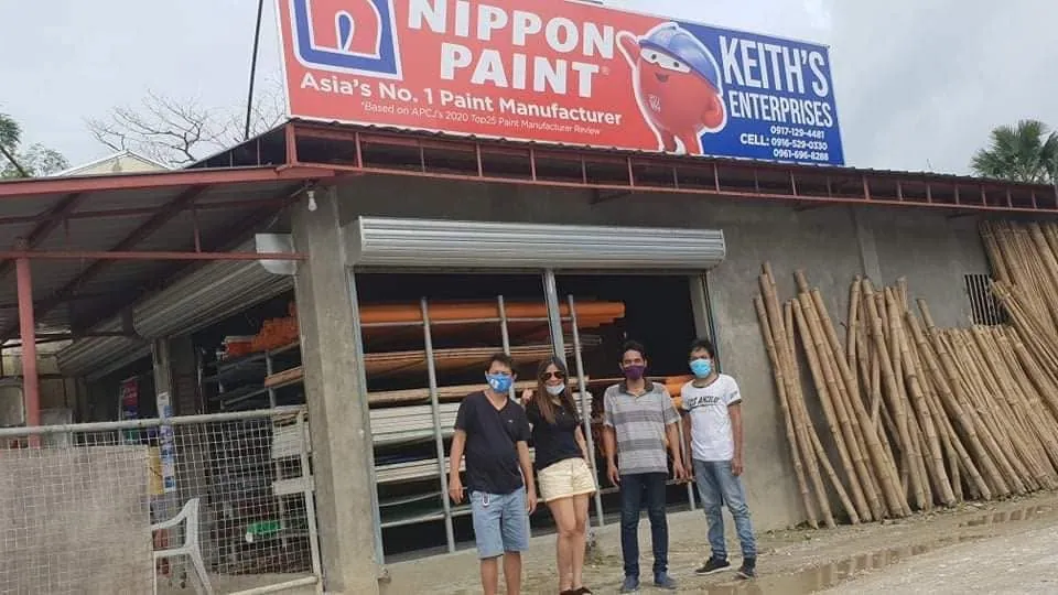 Nippon Paint Panaflex sign, printed and installed by MCAV