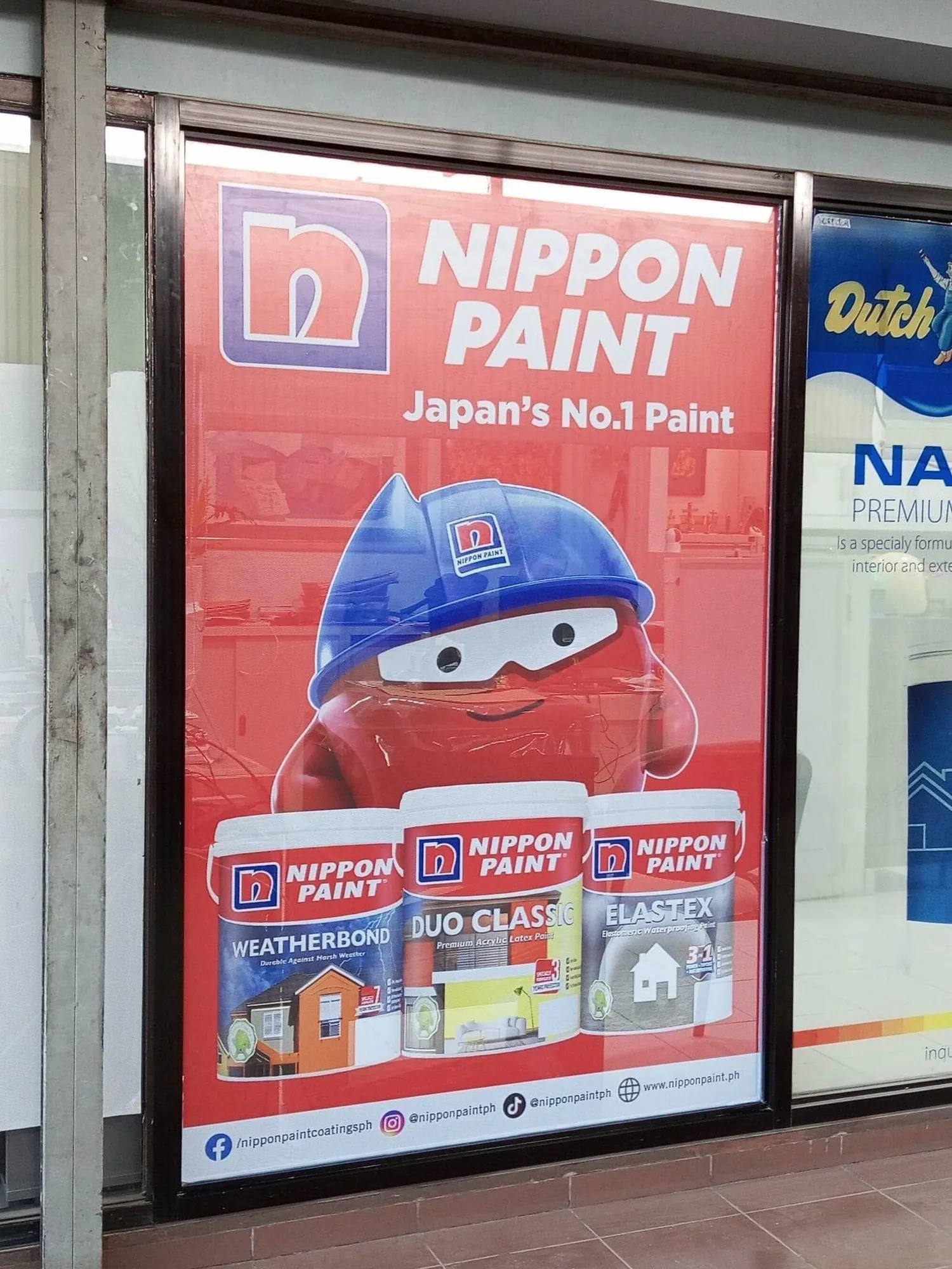 Nippon Paint vinyl graphics, printed and installed by MCAV