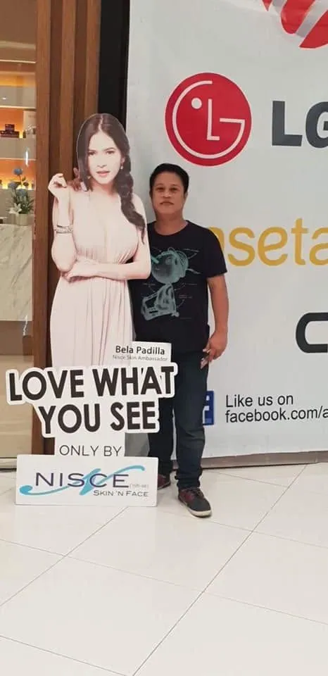 Nisce Skin 'N Face standee, printed and installed by MCAV