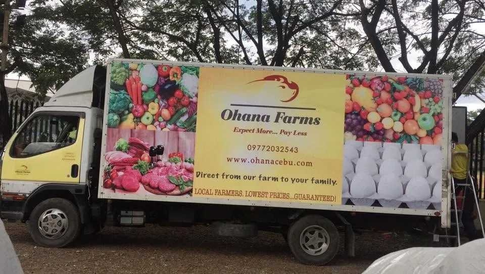 Ohana Farms vehicle wrap, printed and installed by MCAV