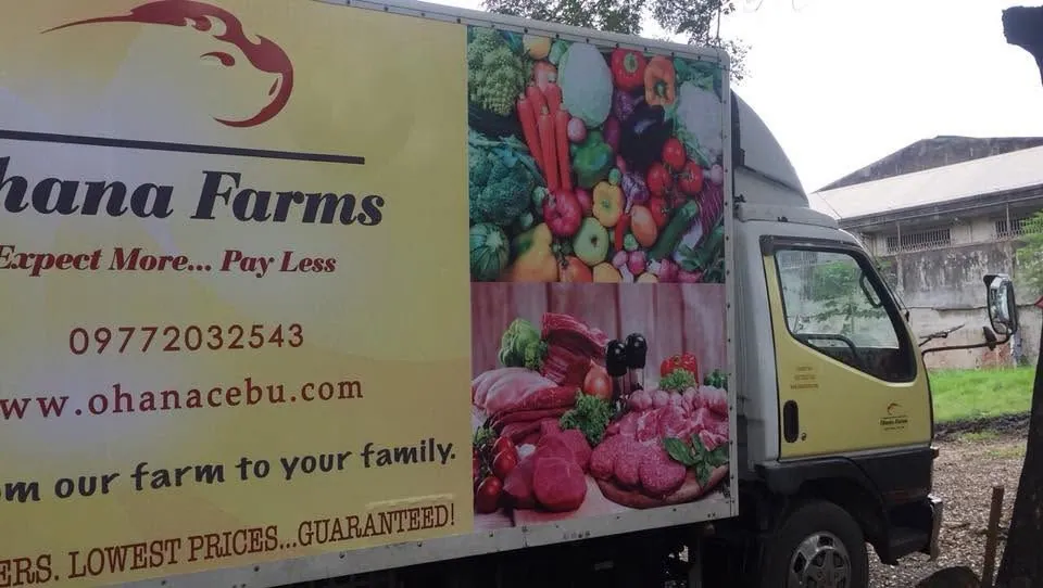 Ohana Farms vehicle wrap, printed and installed by MCAV