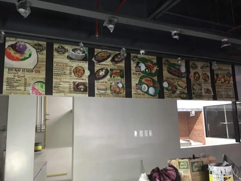 Papsy's BBQ Panaflex sign, printed and installed by MCAV