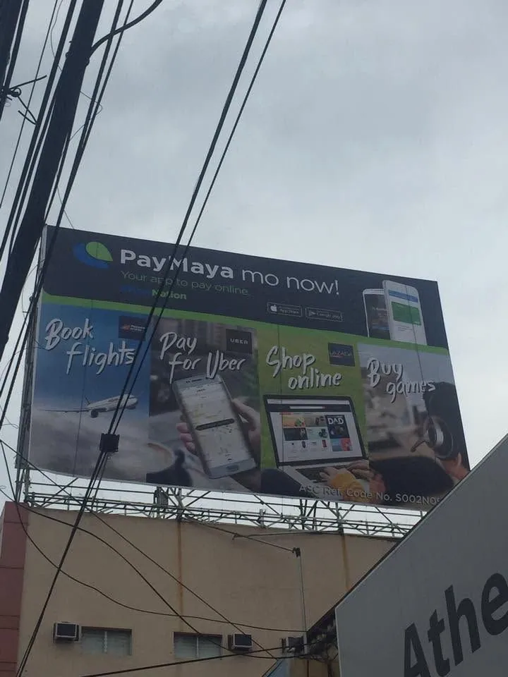 PayMaya billboard, printed and installed by MCAV