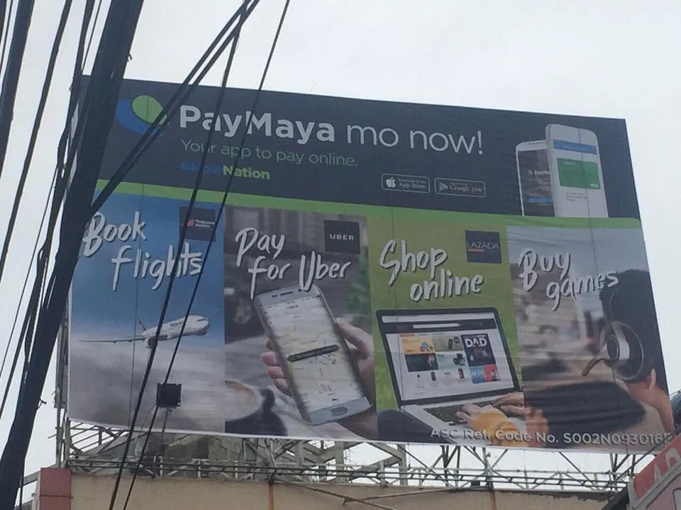 PayMaya billboard, printed and installed by MCAV
