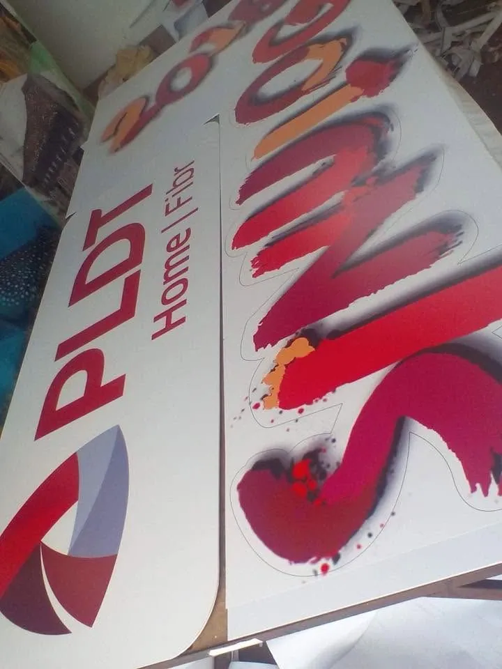 PLDT Home Fibr standee, fresh off MCAV's printer
