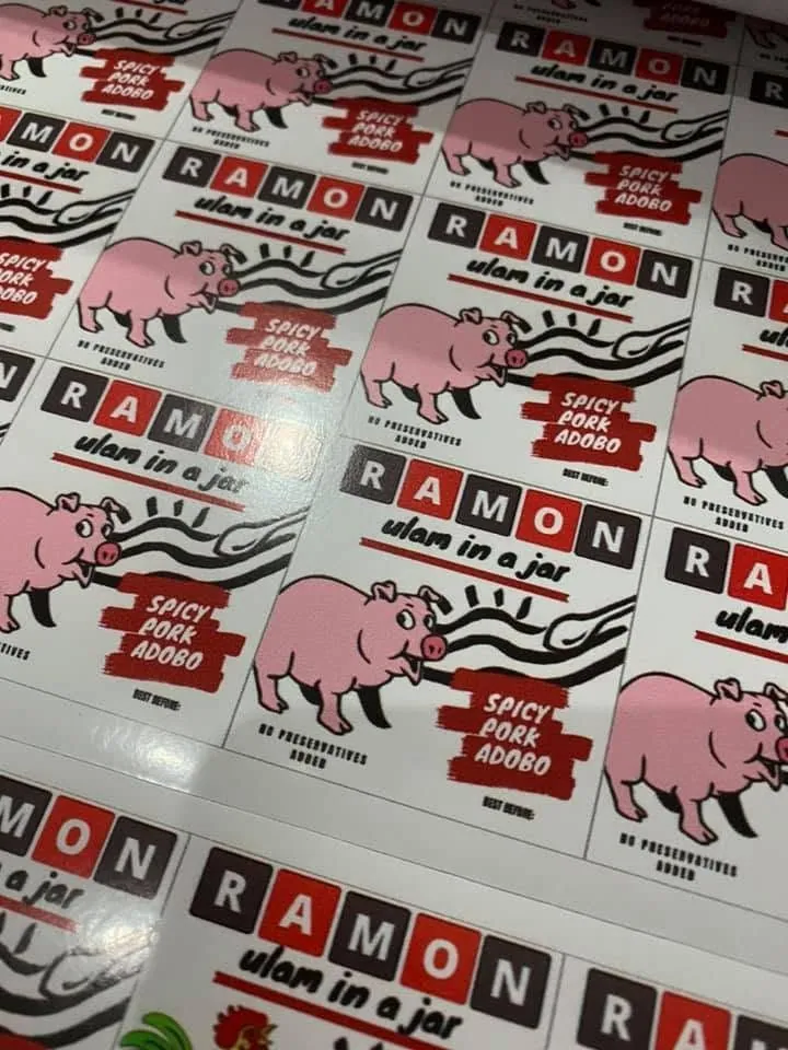 Ramon Ulam in a Jar labels, fresh off MCAV's printer