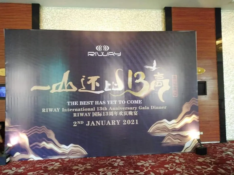 Riway framed tarpaulin, printed and installed by MCAV