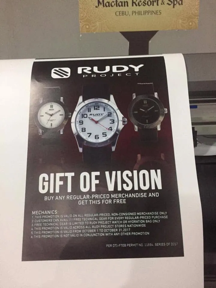Rudy Project posters, fresh off MCAV's printer