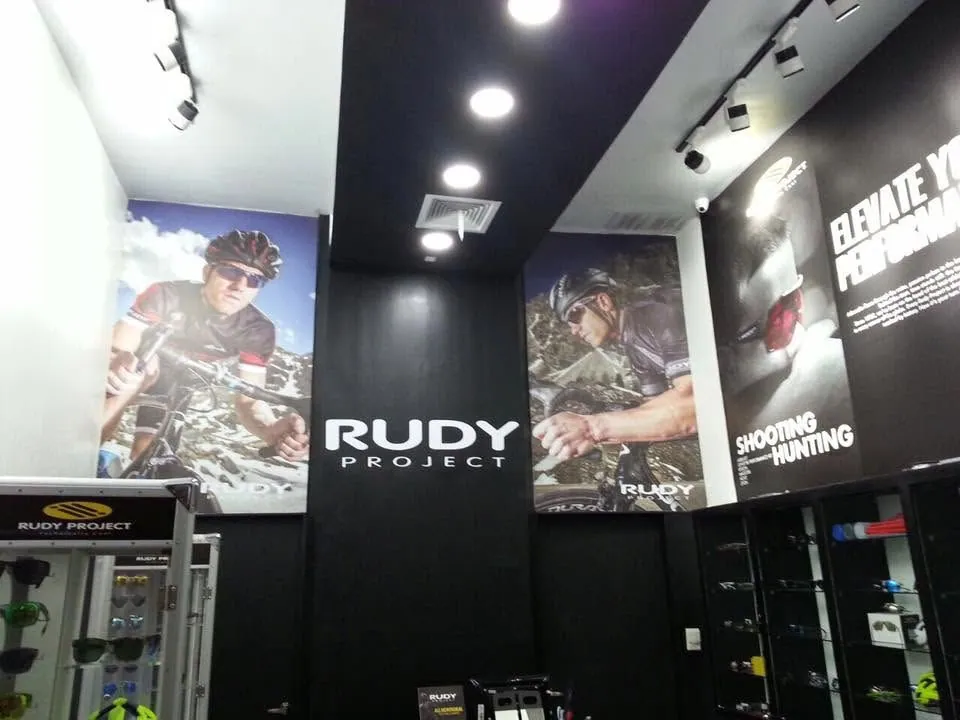 Rudy Project vinyl graphics, printed and installed by MCAV