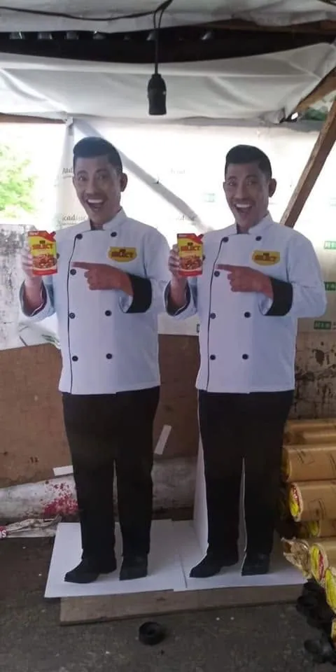 Select standee, fresh off MCAV's printer