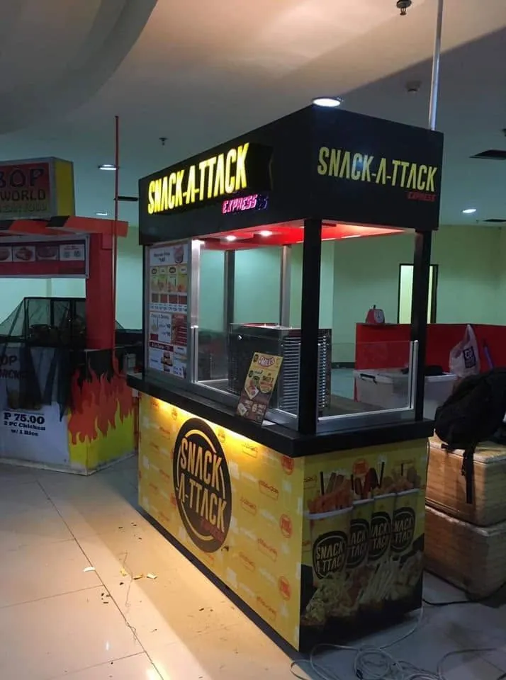 Snack-A-Ttack lighted sign, printed and installed by MCAV