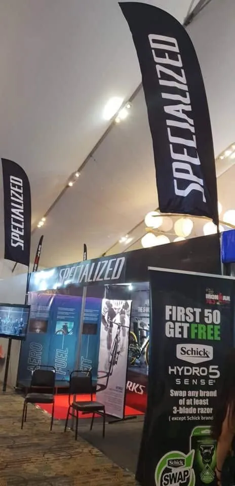 Specialized X-banner, printed and installed by MCAV