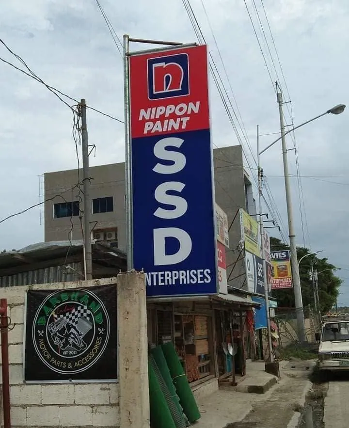 SSD Enterprises Panaflex sign at Taytay, Bogo City, Cebu, printed and installed by MCAV