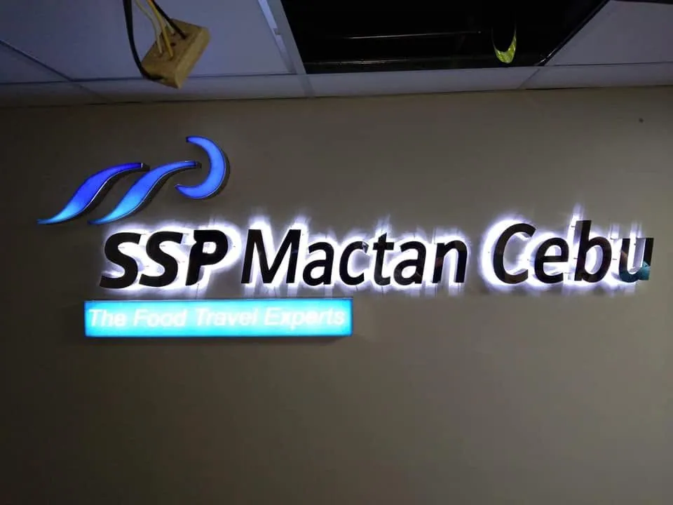 SSP Mactan Cebu lighted sign, printed and installed by MCAV