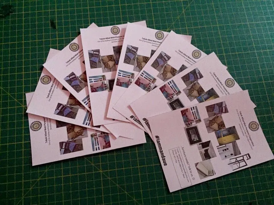 Tabok Allied Multi-Purpose Cooperative flyers, fresh off MCAV's printer