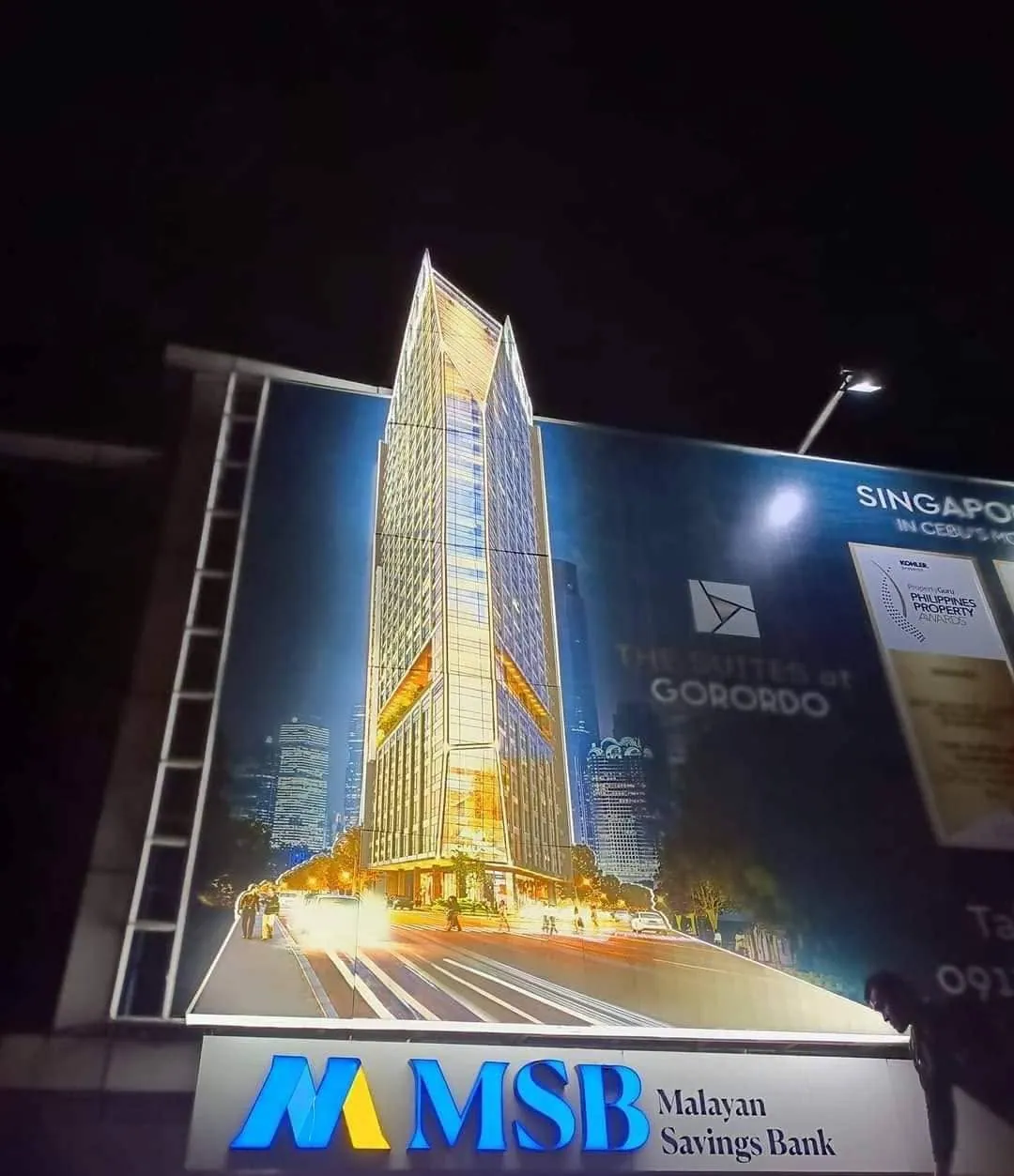 The Suites at Gorordo billboard, printed and installed by MCAV