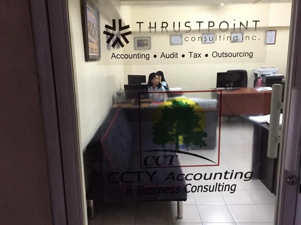 Thrustpoint Consulting Inc. vinyl graphics, printed and installed by MCAV