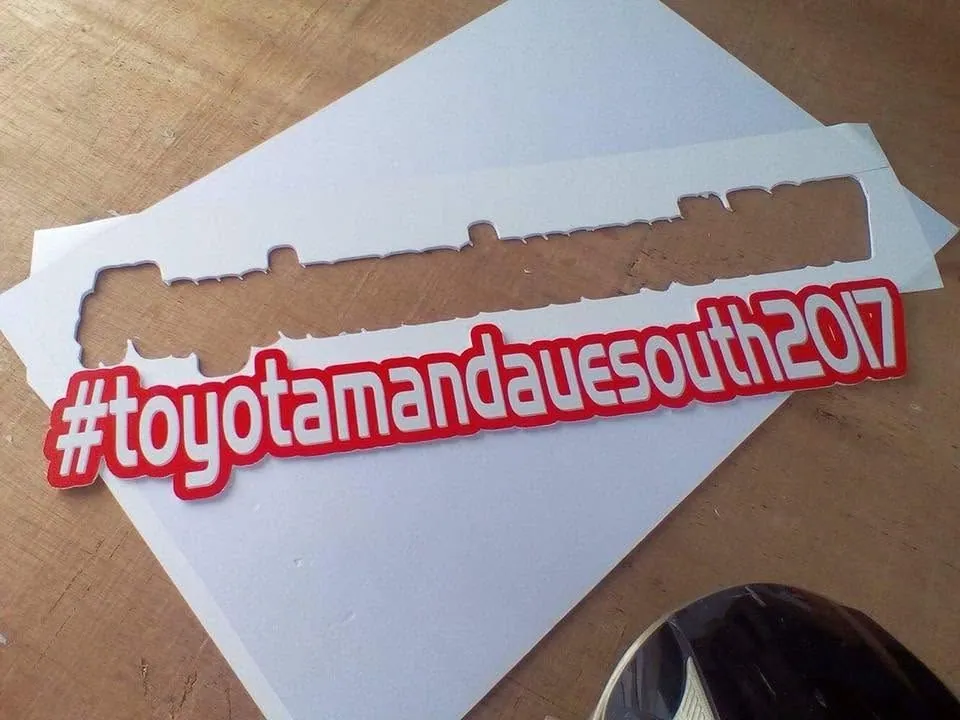 Toyota sintra board display, fresh off MCAV's printer