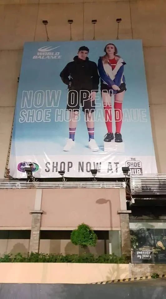 World Balance billboard, printed and installed by MCAV